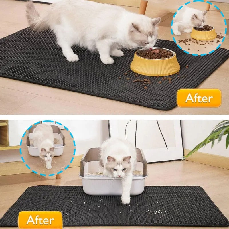 Water Proof Cat Litter Mat (Double Layer)