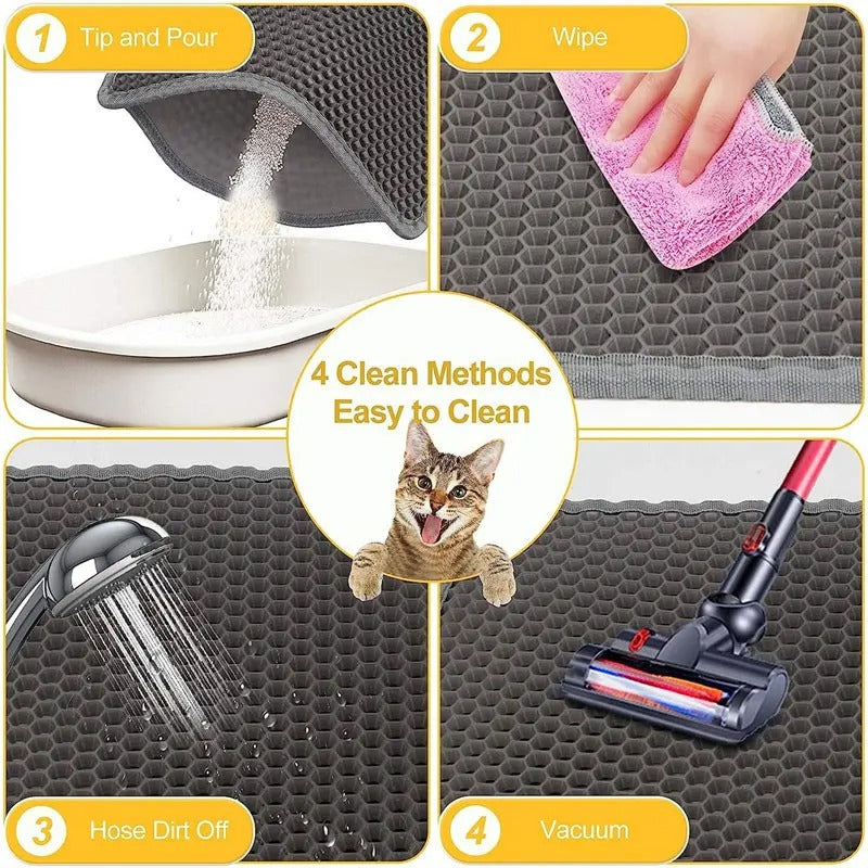 Water Proof Cat Litter Mat (Double Layer)