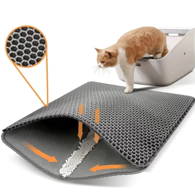 Water Proof Cat Litter Mat (Double Layer)
